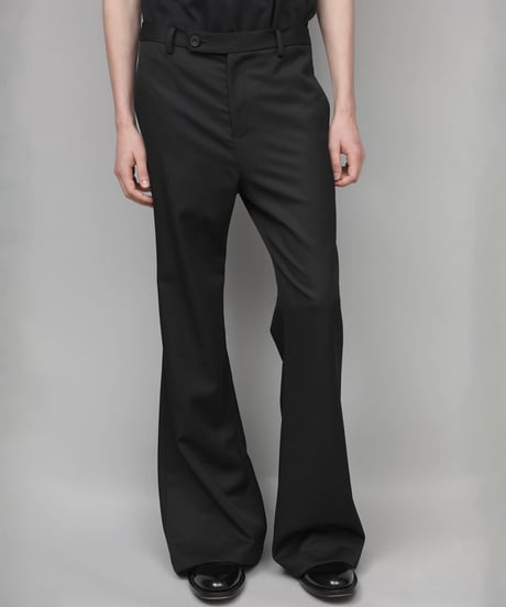 CLASSIC WOOL FLAIR PANTS/BLACK