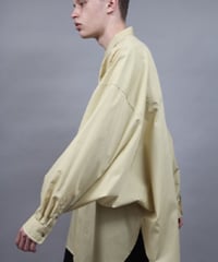 BALLOON SLEEVE SHIRT/L.YELLOW