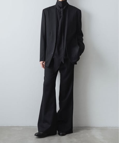 CLASSIC WOOL FLAIR PANTS/BLACK