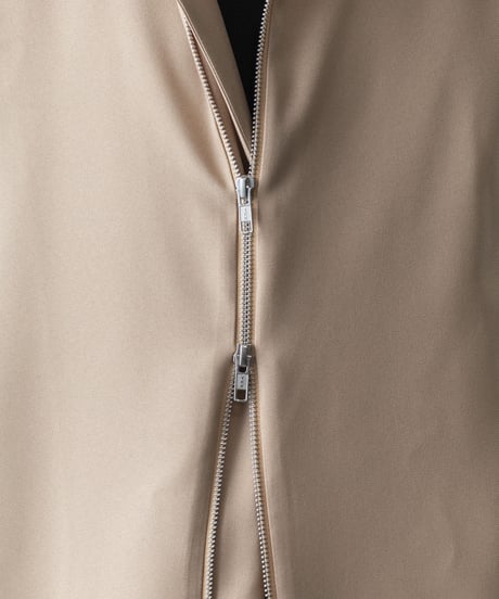 RECYCLE POLYESTER STAND COLLAR COAT