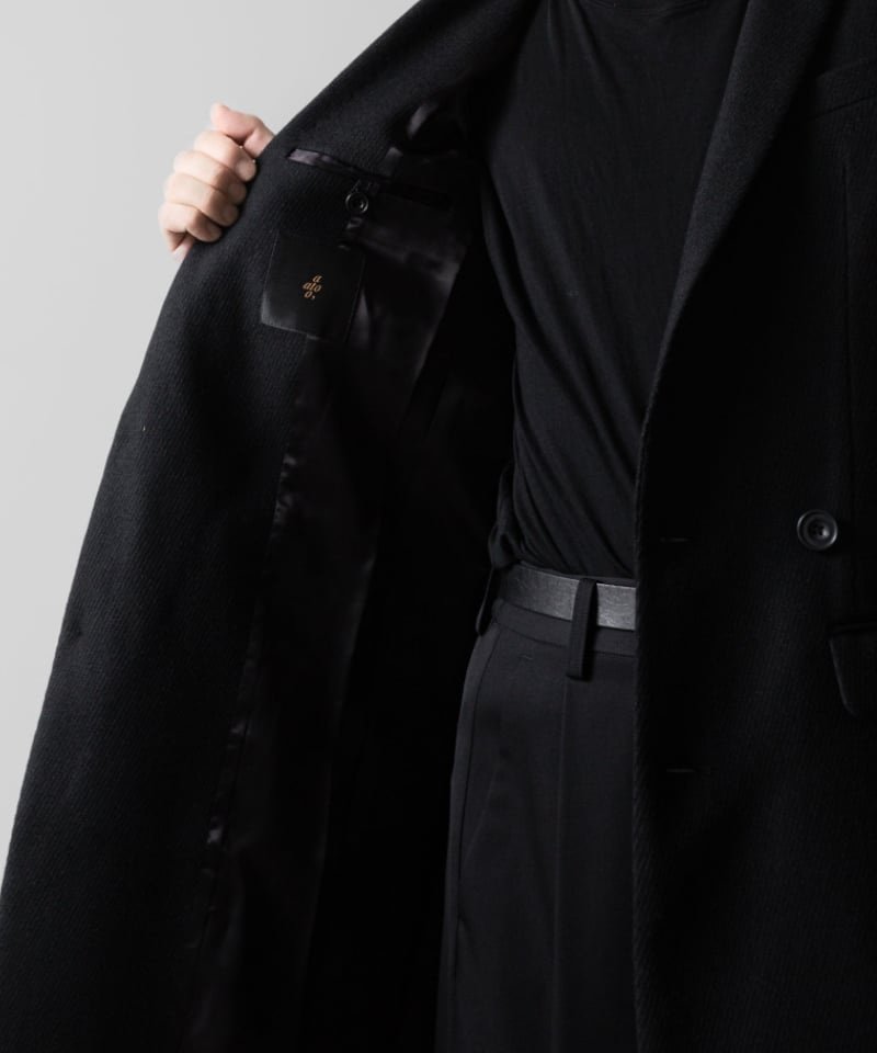 ADJUSTABLE CHESTER COAT/BLACK | ato AOYAMA