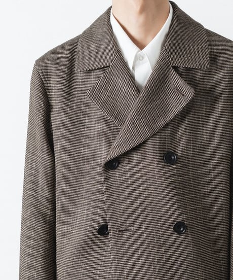 DOUBLE BREASTED TRIXION JACKET/BEIGE