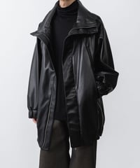 SYNTHETIC LEATHER BLOUSON/BLACK