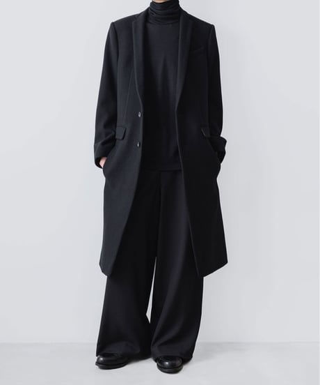 NEW ENGLAND LAMB CHESTERFIELD COAT/BLACK