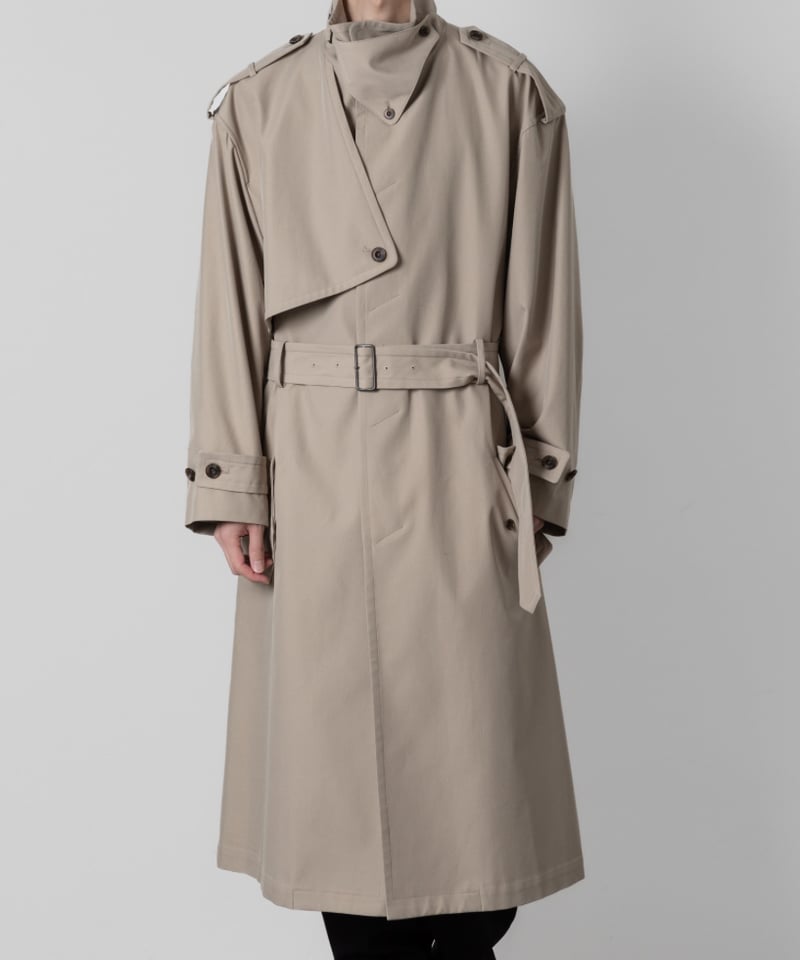 新品・未使用 ato trench coat トレンチコート 古着 ベージュ ATO トレンチコート コート WOOL TRENCH COAT メンズ : ZOZOTOWN
