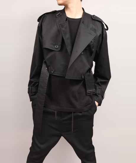 TRENCH BLOUSON/BLACK