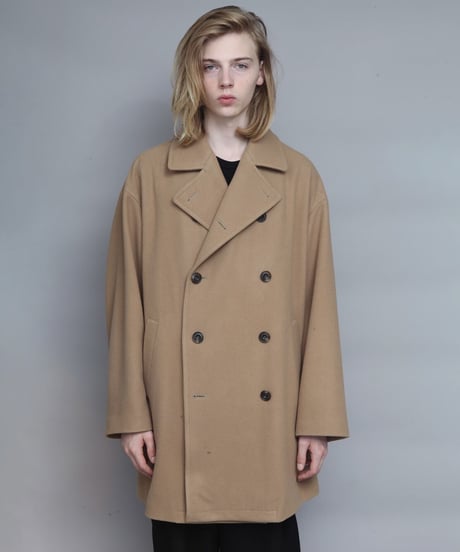 OVERSIZED PEA COAT/BEIGE