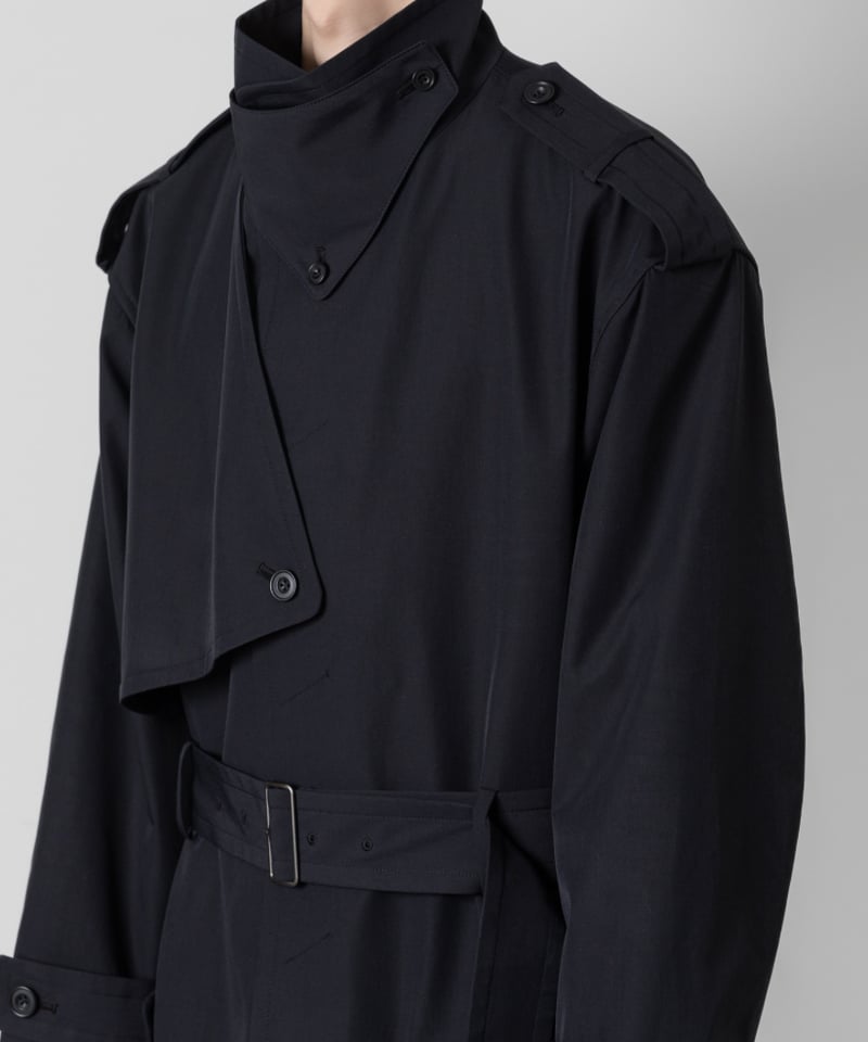 AMBERGLEAM Stand collar trench coat コート Stand Collar Trench Coat - LODIUM