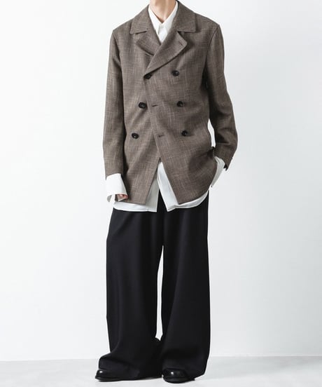 DOUBLE BREASTED TRIXION JACKET/BEIGE