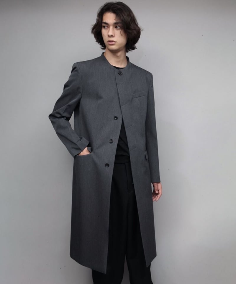 round neck coat/DARK GRAY | ato AOYAMA