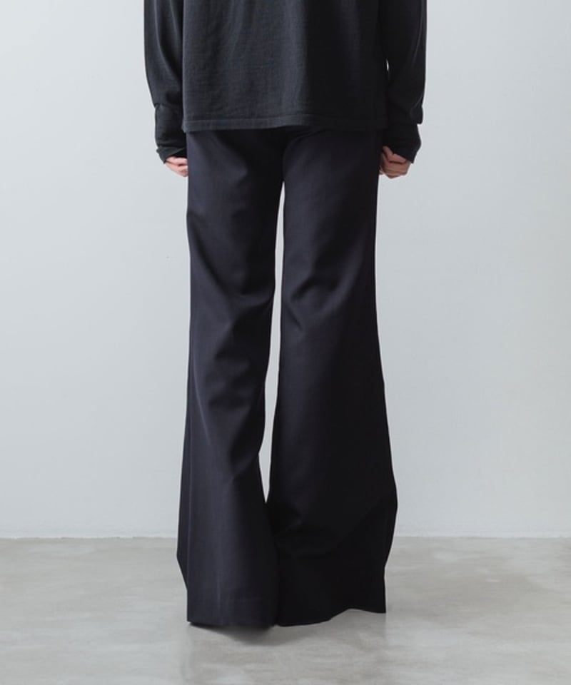 CLASSIC WOOL FLAIR PANTS/NAVY | ato AOYAMA