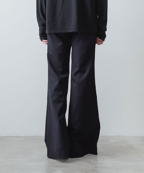 CLASSIC WOOL FLAIR PANTS/NAVY | ato AOYAMA