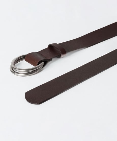 DOUBLE RING BELT/D.BROWN
