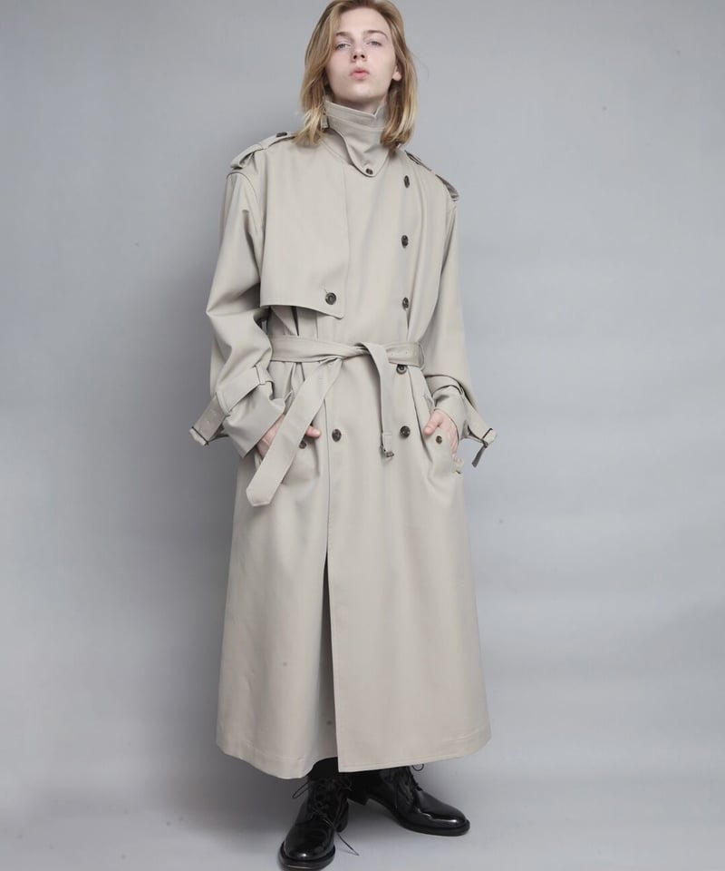 WOOL TRENCH-COAT/BEIGE | ato AOYAMA