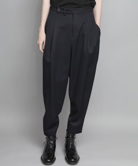 WOOL 2TACK TAPERD PANTS/NAVY
