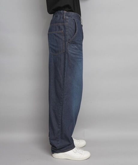 WASHED WIDE DENIM/NAVY