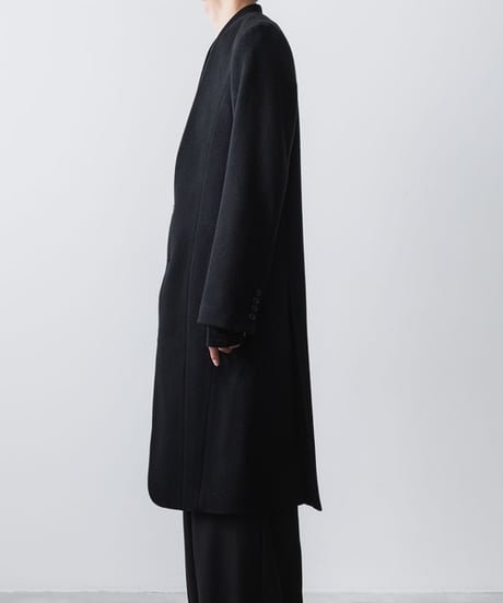 SINGLE CHARME NO-COLLAR COAT/BLACK
