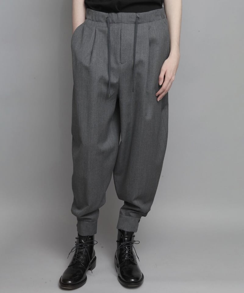 CLASSIC WOOL CUFFS PANTS/GRAY | ato AOYAMA