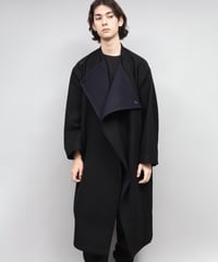 DRAPE COAT/BLACK