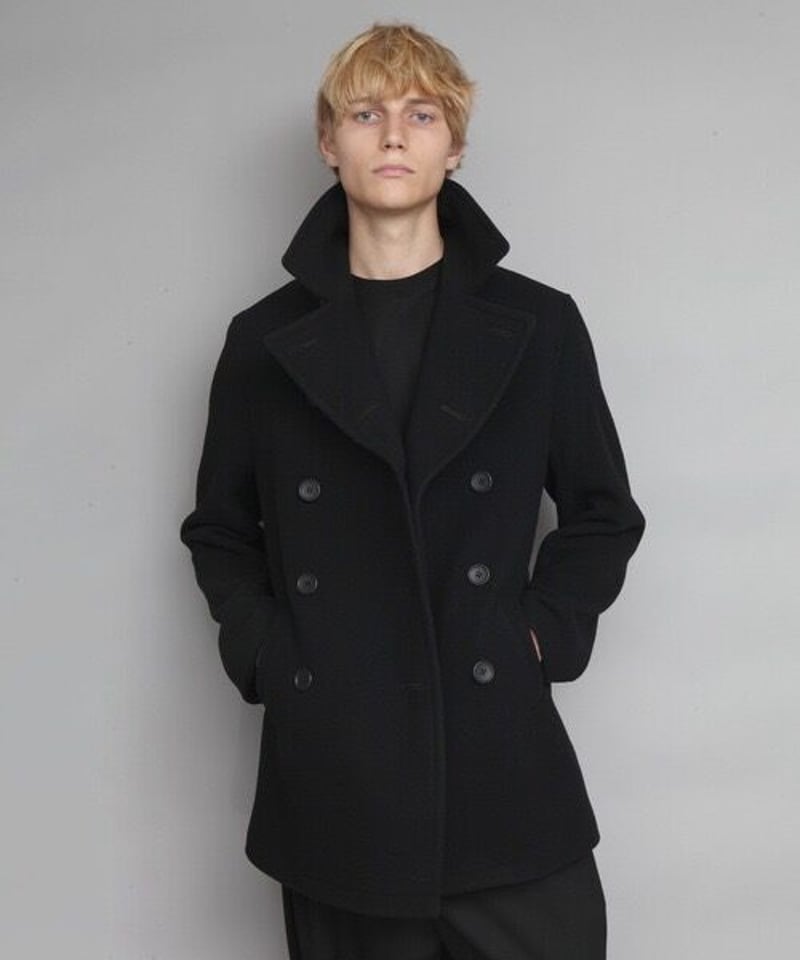 ato NEW CLASSIC P-COATサイズ46 定価97,900円　美品 NEW CLASSIC P-COAT/BLACK | ato AOYAMA