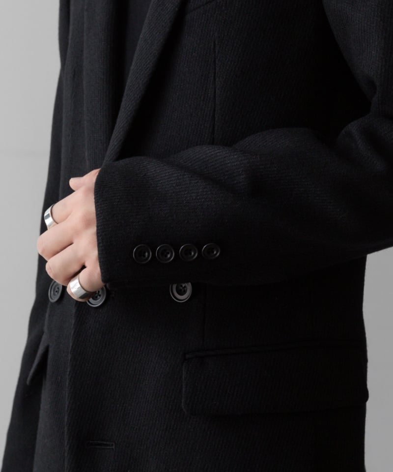 ADJUSTABLE CHESTER COAT/BLACK | ato AOYAMA ADJUSTABLE CHESTER COAT/BLACK | ato AOYAMA