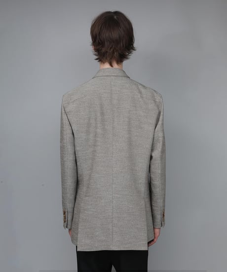 SLUB TWEED JACKET/L.BROWN