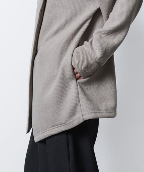 ASYMMETRY PULL-OVER CARDIGAN/BEIGE