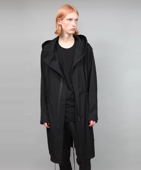 HOODED BLOUSON/BLACK