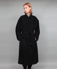DRAPE COAT/BLACK | ato AOYAMA
