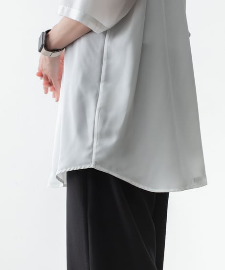 DRAPE COLLAR SHIRTS 09(WHT)