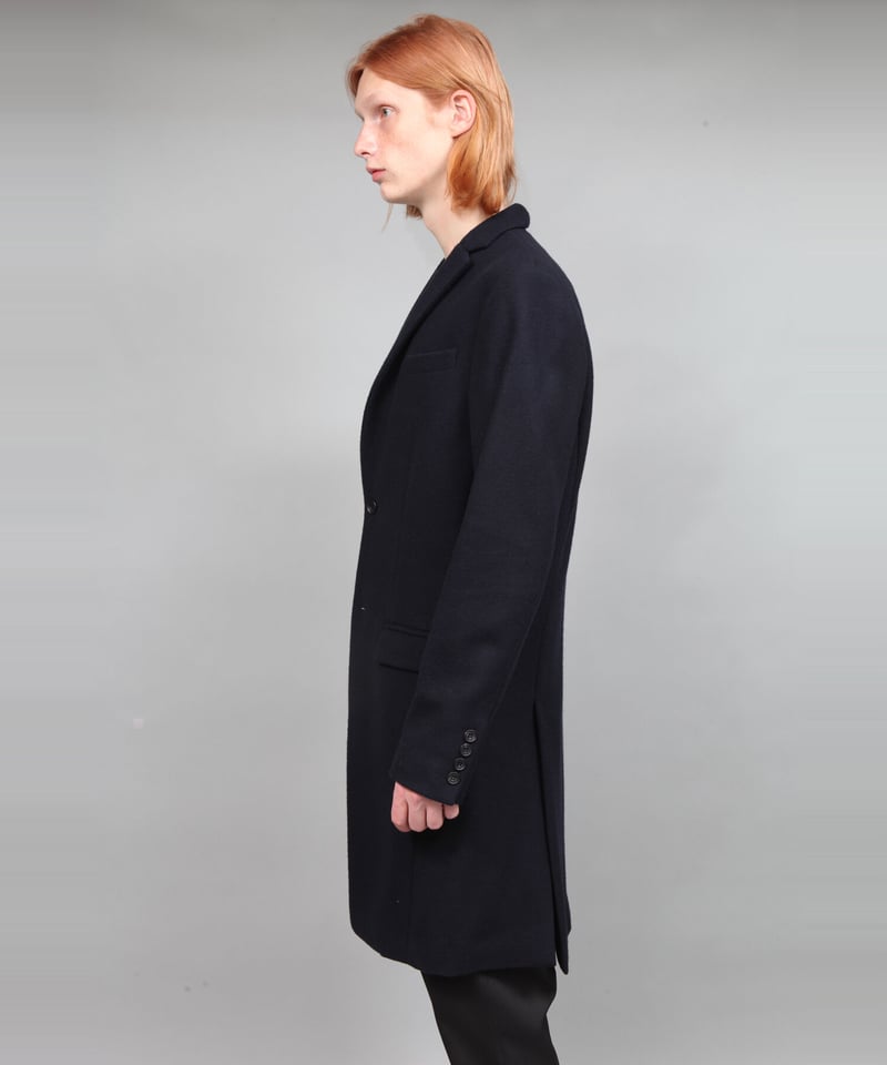 ENGLAND LAMB MELTON CHESTER COAT/NAVY | ato AOYAMA