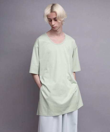 U-NECK LONG T/L.GREEN