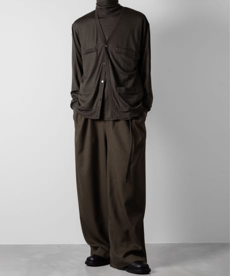 LANATEC WIDE PANTS / KHAKI