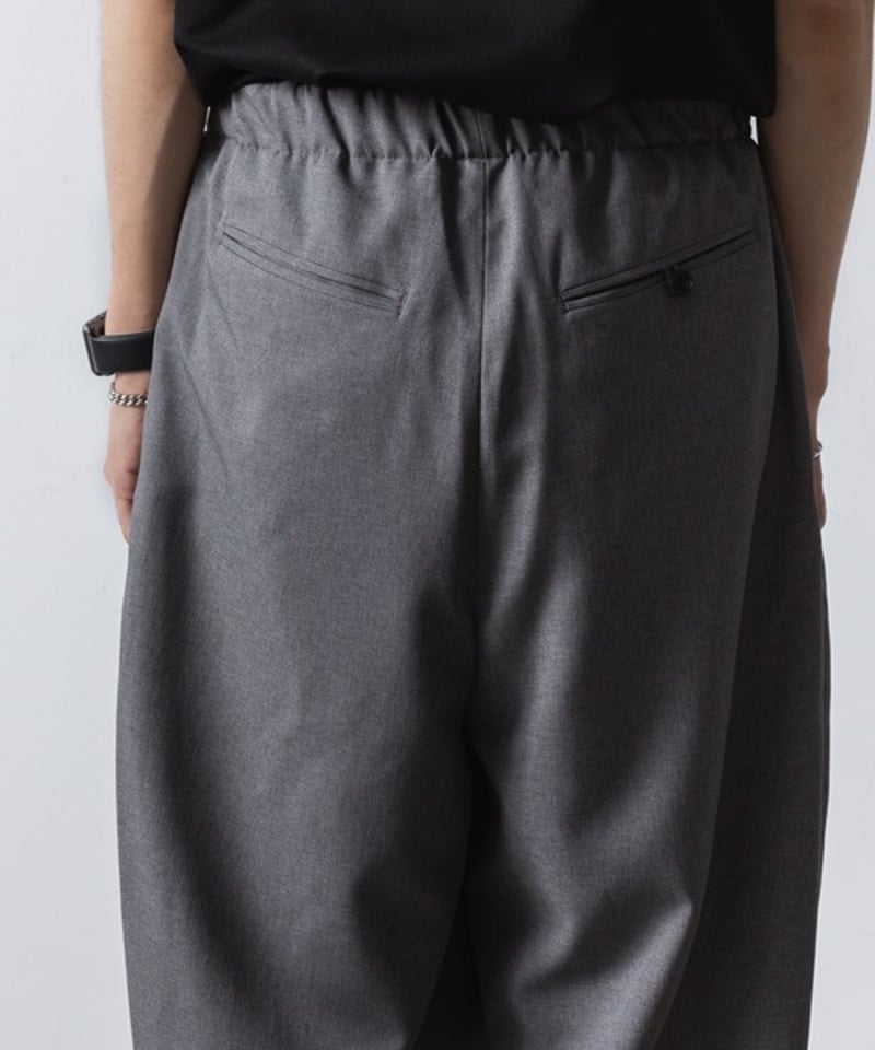 RECYCLE POLYESTER CUFFS PANTS/GRAY | ato AOYAMA