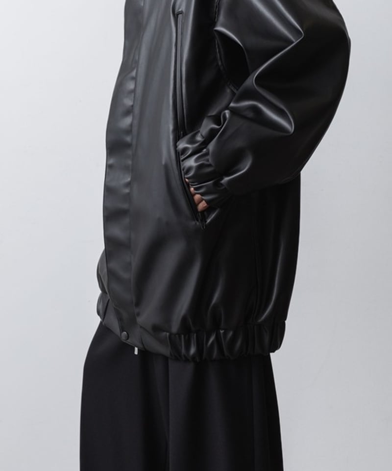 SYNTHETIC LEATHER BLOUSON/BLACK | ato AOYAMA