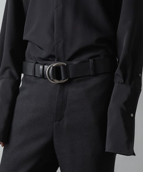 DOUBLE RING BELT/BLACK