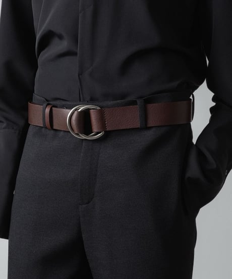 DOUBLE RING BELT/D.BROWN