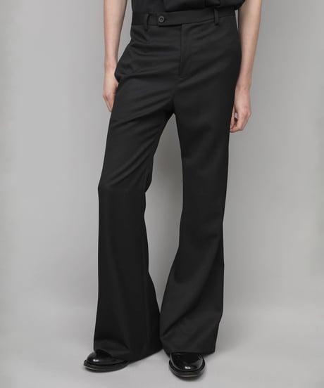 CLASSIC WOOL FLAIR PANTS/BLACK