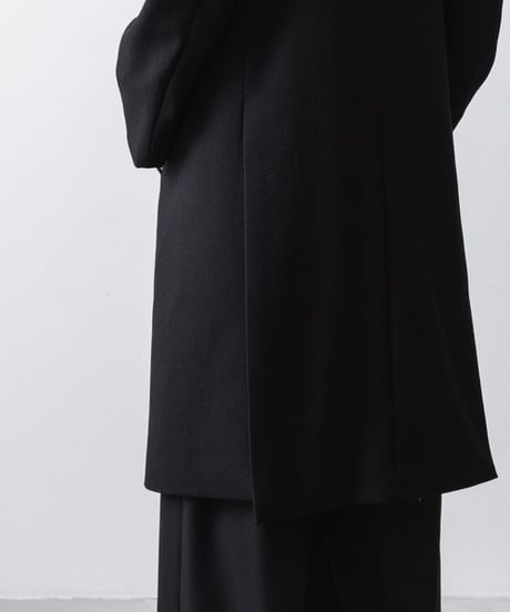 DOUBLE BREASTED COAT/BLACK