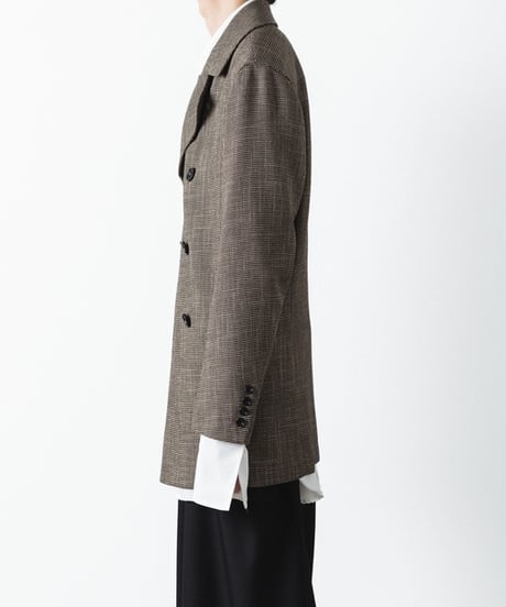 DOUBLE BREASTED TRIXION JACKET/BEIGE