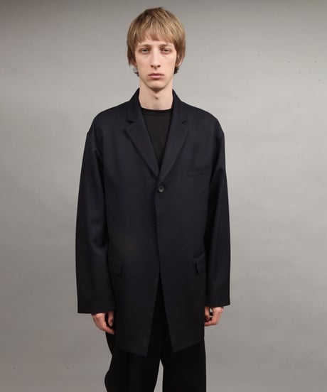 large silhouette jacket/NAVY