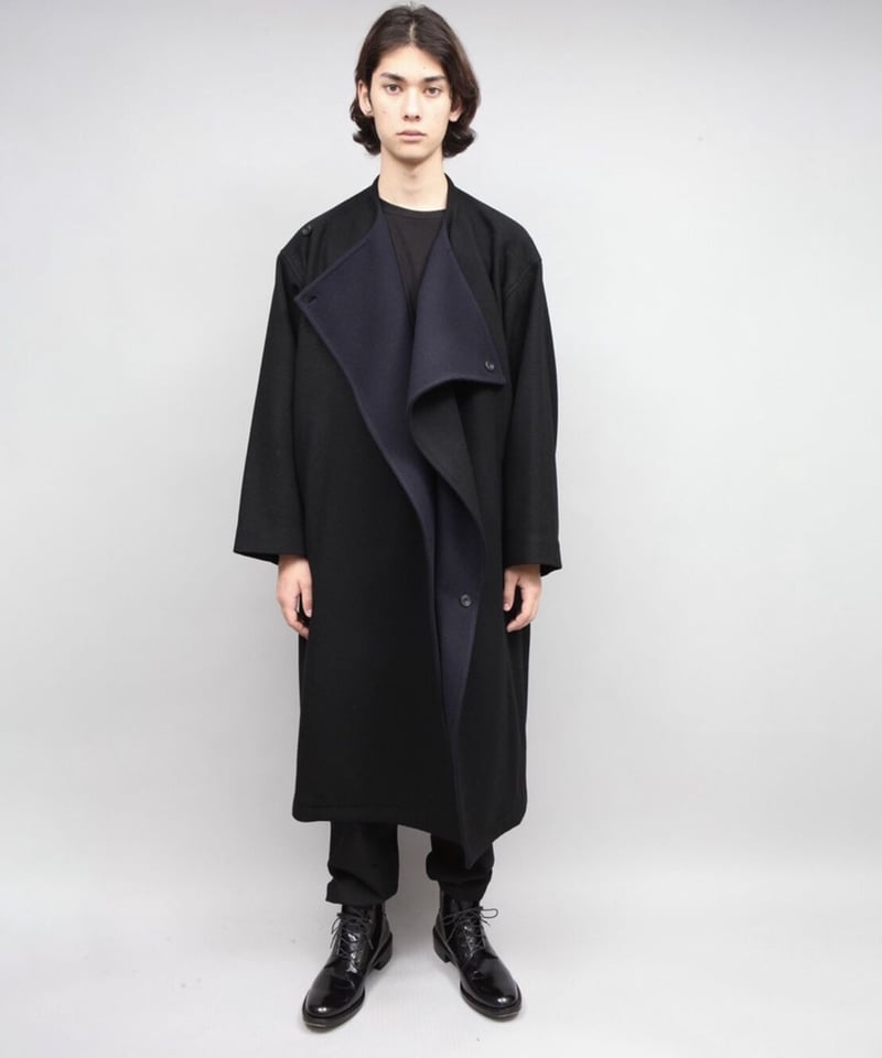 早い者勝ち！　アトウ　ato ブラック　コート round neck coat/BLACK | ato AOYAMA