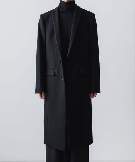 NEW ENGLAND LAMB CHESTERFIELD COAT/BLACK