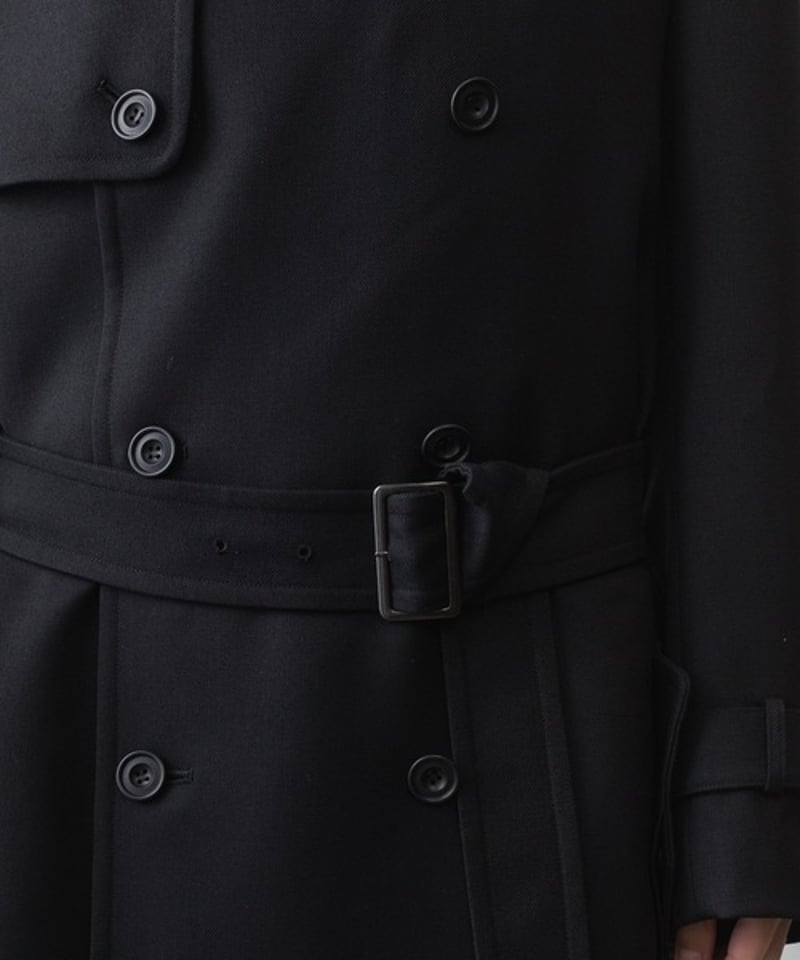 NEW WOOL TRENCH COAT/BLACK | ato AOYAMA