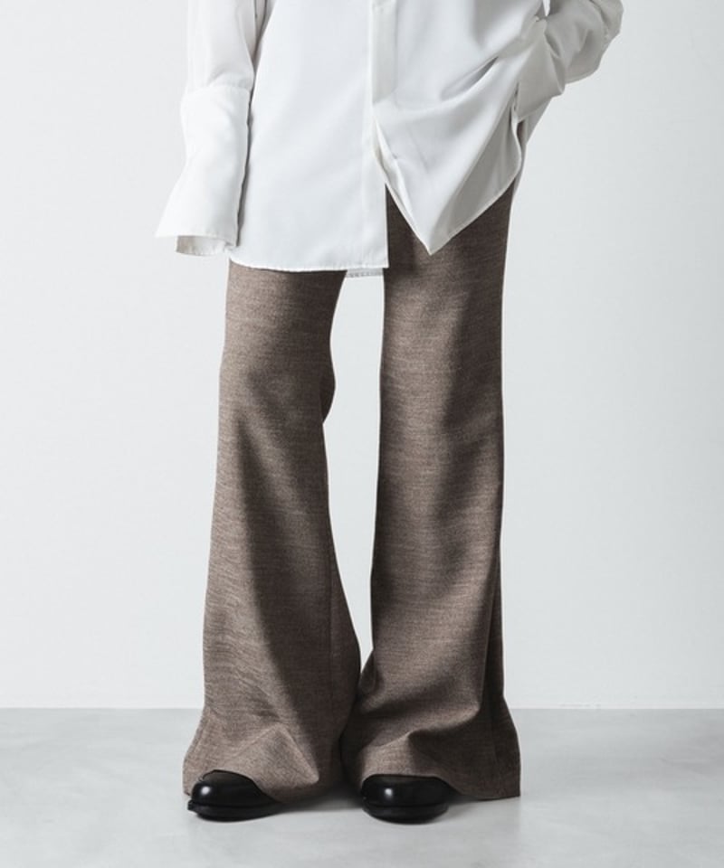 パンツ sublations tweed flare trouser SLUB TWEED FLAIR PANTS/L.BROWN | ato AOYAMA