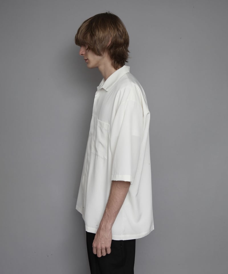 OPEN COLLAR SHIRTS WITH PLEATS/O.WHITE | ato on