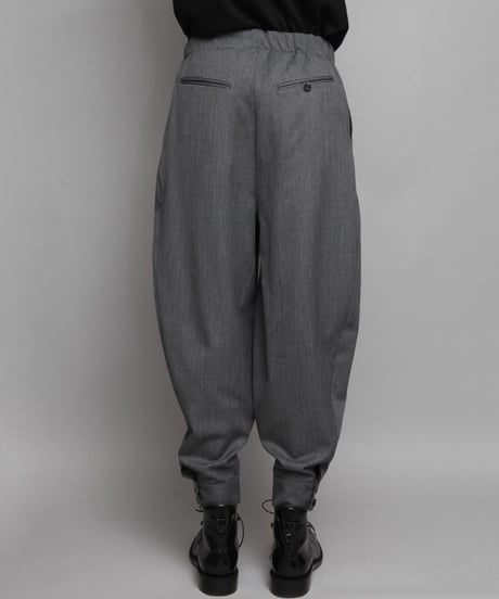 CLASSIC WOOL CUFFS PANTS/GRAY