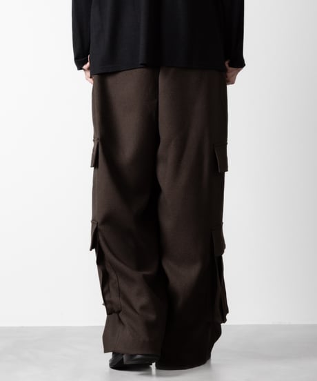 DOUBLE POCKET WIDE PANTS/D.KHAKI