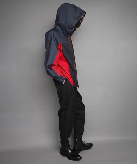 HOOD NYLON BLOUSON/NAVY