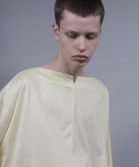 60/2 T-CLOTH SLIT BOAT NECK T-SHIRT/L.YELLOW